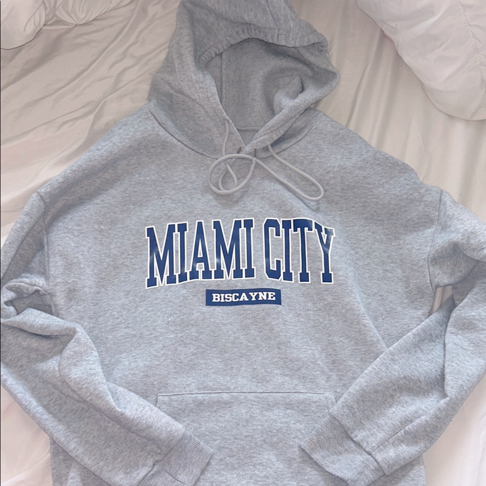 Gray Miami City Hoodie